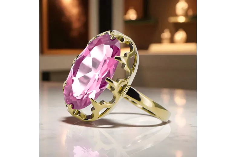 Vintage Ring Amethyst 14K Yellow gold vrc253y